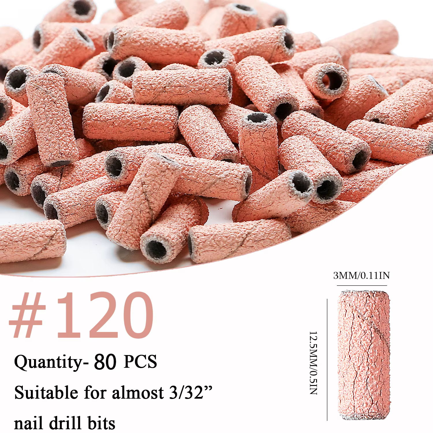 Mini bandes de ponçage pour ongles zèbre, Machine électrique, forets pour ongles, Gel UV, dissolvant