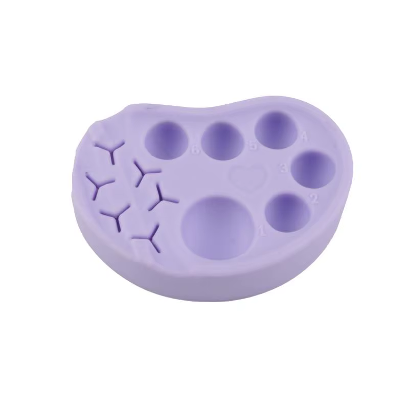 Palette de manucure en Silicone, Surface souple multifonctionnelle et Durable pour Nail Art, tatouag
