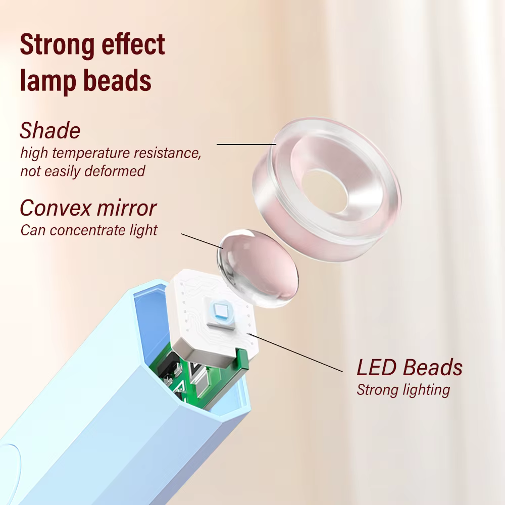 YIKOOLIN Mini lampe UV/LED portative pour manucure des ongles lampe à LED pour le durcier tous les o