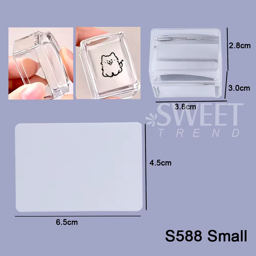 Kit de plaques d'estampage pour ongles carrés, manucure française, pochoir de vernis en Silicone Tra