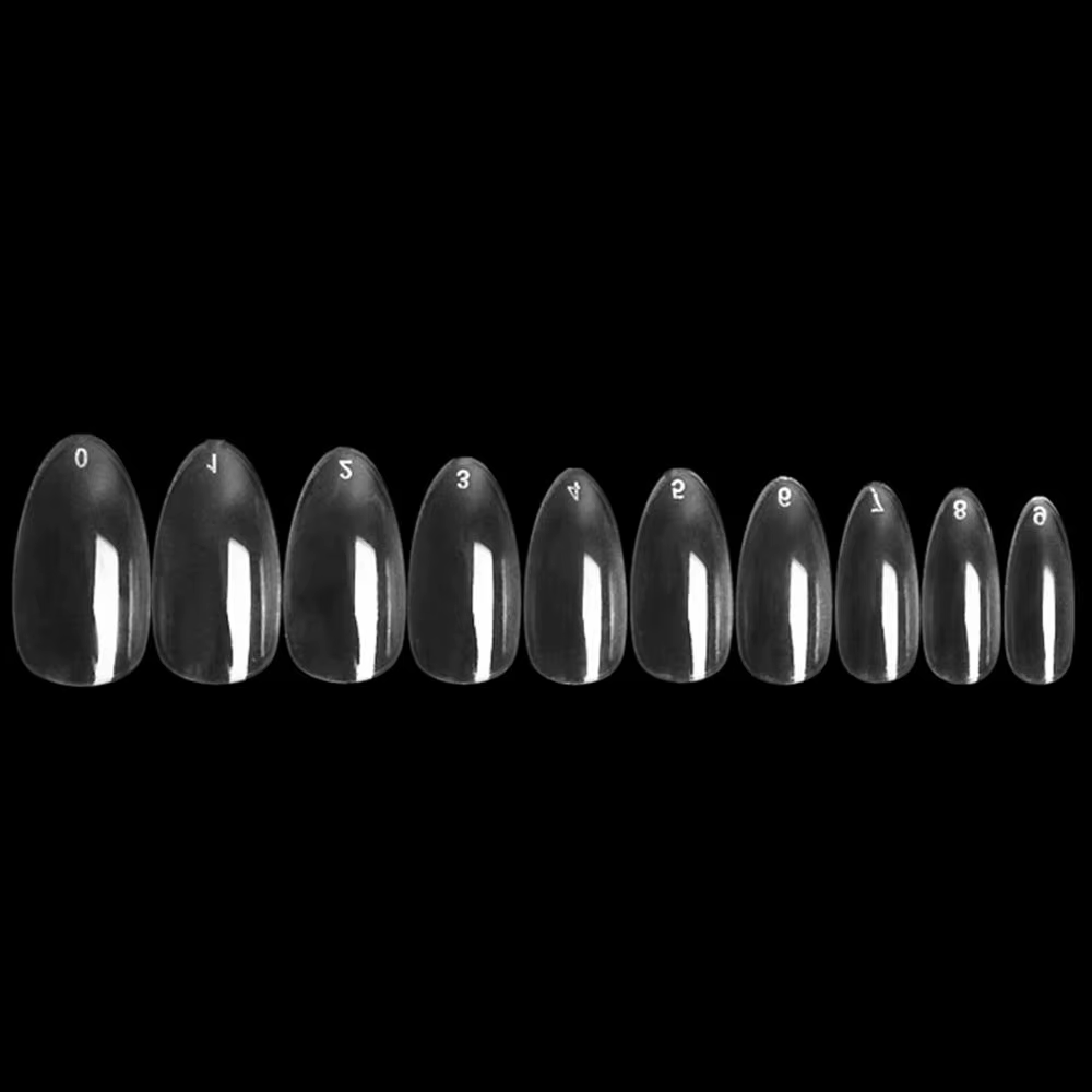 600 pièces pointes d'ongles en amande faux ongles courts presse claire sur court amande Gel doux fau