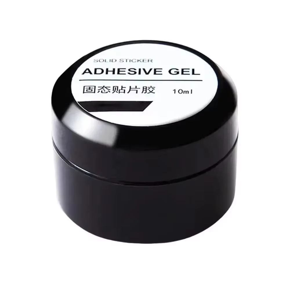 Gel adhésif autocollant solide, 10g, longue durée, transparent, solide, pour NailArt, antiadhésif, E