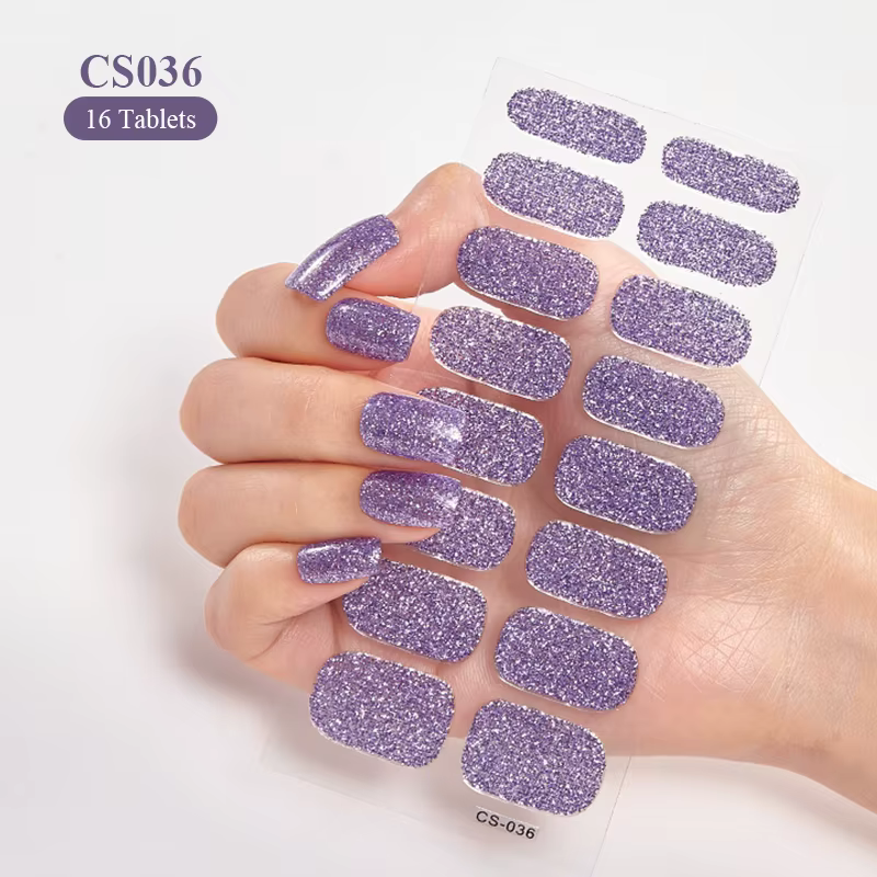 Autocollants pour ongles à couverture complète, vernis à ongles à la mode, décoration des ongles, pa