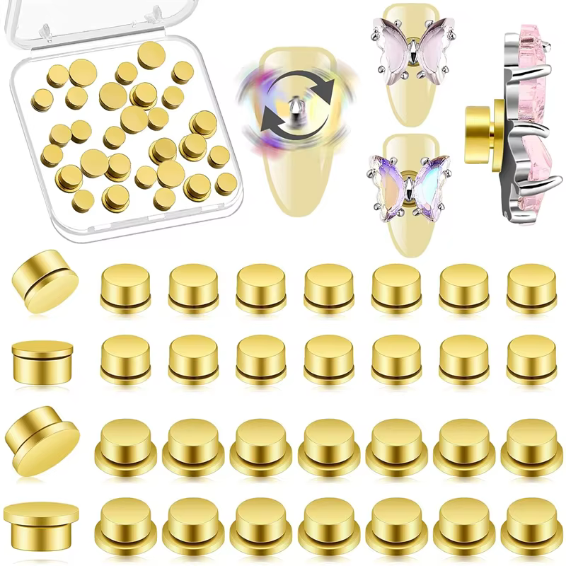 30/20/5 pièces manucure rotatif bijoux accessoires dessin animé rotatif universel roulement rotatif
