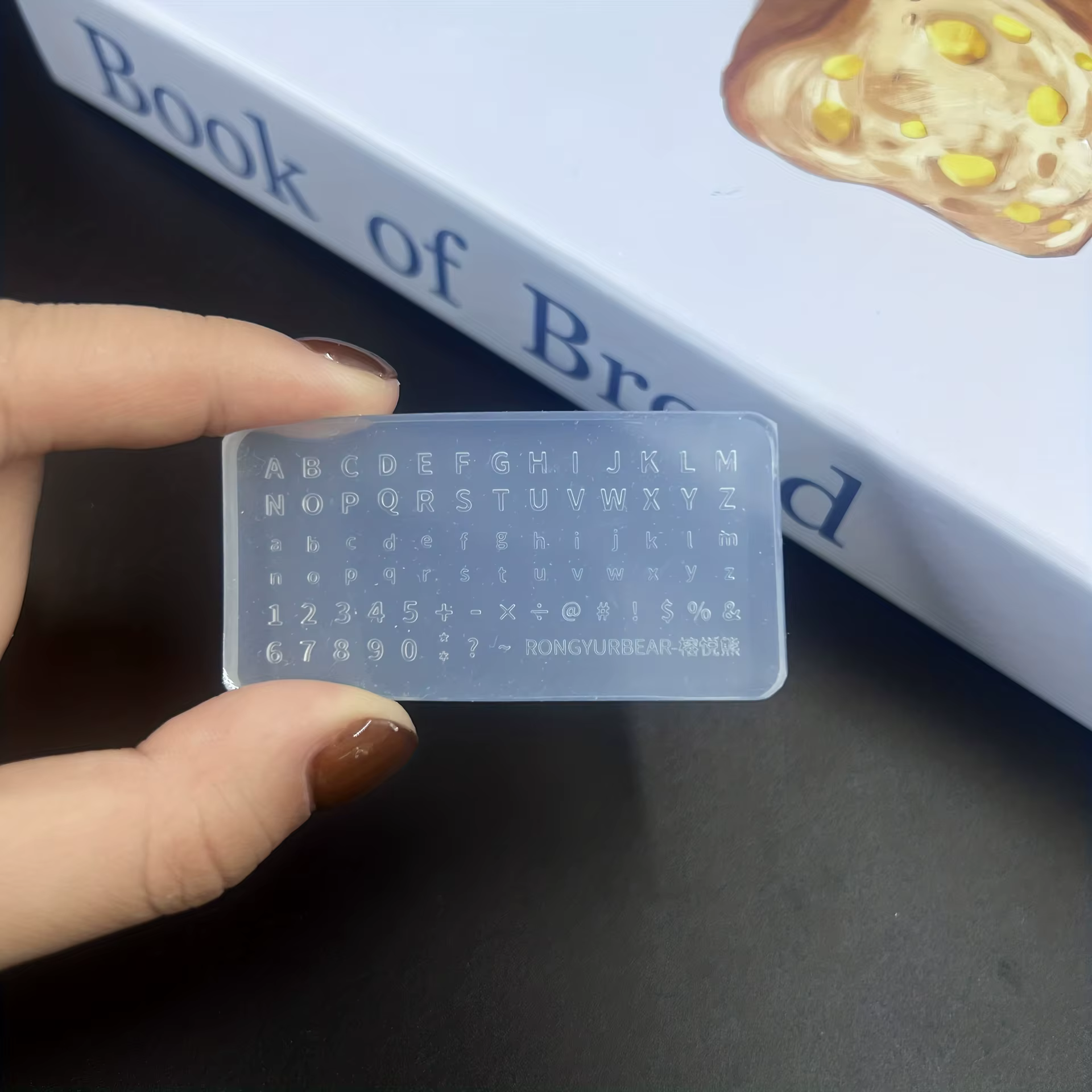 Moule Transparent pour bricolage Nail Art, colle UV, goutte de colle, Mini lettres et chiffres réuti