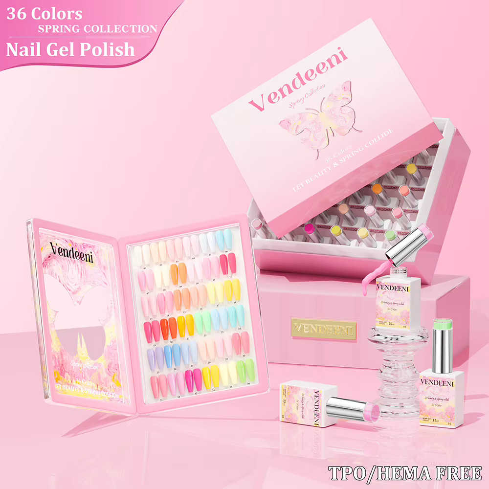 Vendeeni 36 couleurs/ensemble quatre saisons couleur Pure Gel vernis à ongles TPO HEMA FREE Semi Per
