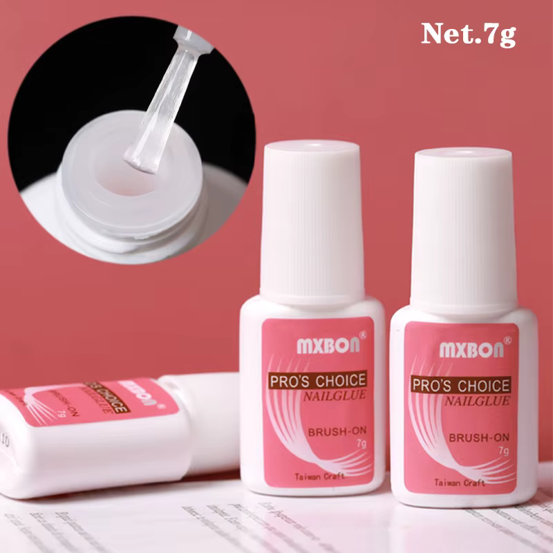 Colle pour pointes d'ongles à séchage rapide, colle Super forte pour strass, 7 g/bouteille, brosse à