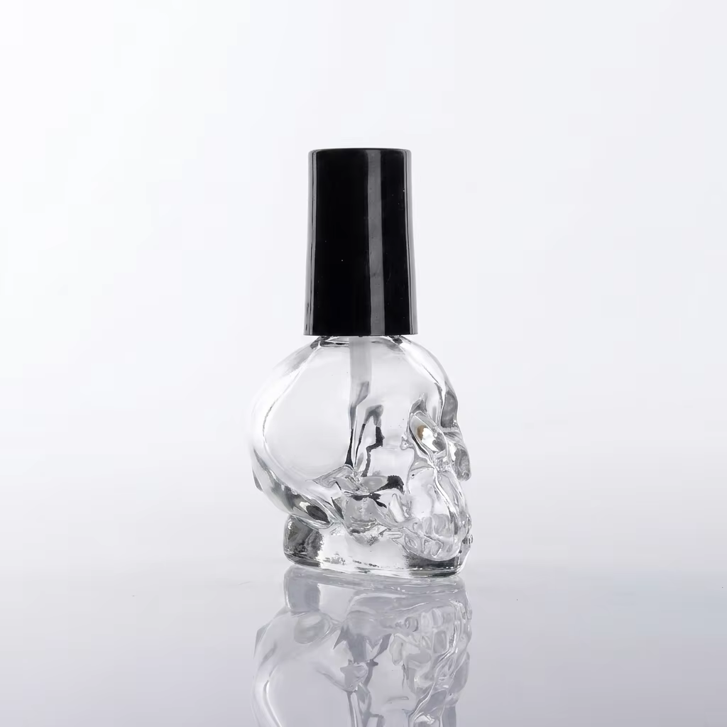 Flacons en verre vides de 10 ml pour gel à ongles avec pinceau, réutilisables, pour vernis
