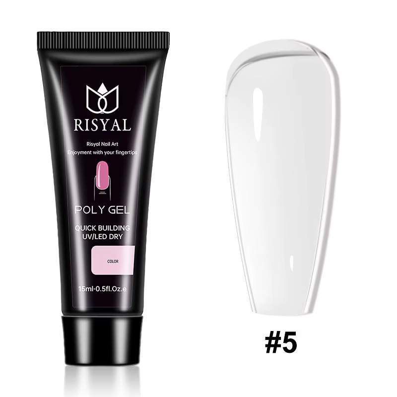Gel pour ongles, Gel Poly neutre constructeur Gel pour ongles construction rapide, Tubes pour Extens