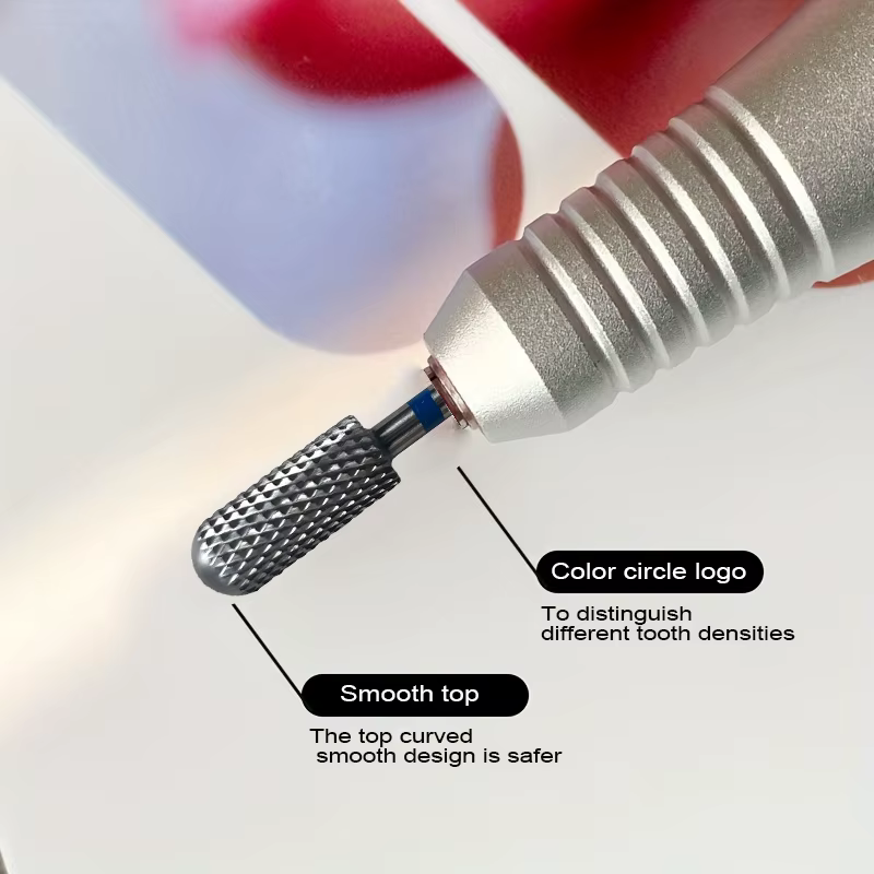 Mini 5.35 petit baril rond supérieur Original carbure d'acier au tungstène manucure foret à ongles l