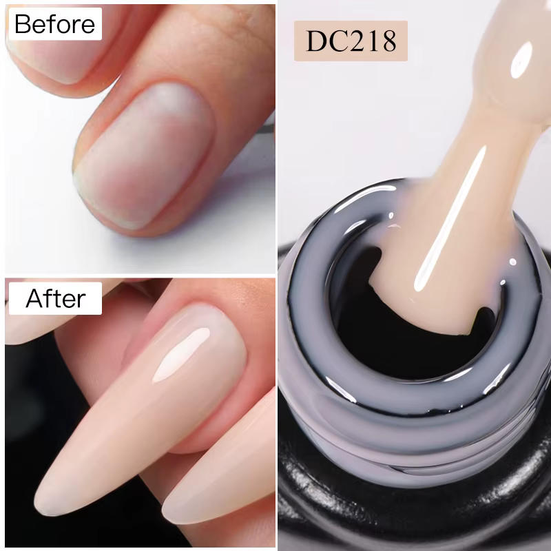 Gel de construction pour ongles en gel rapide, transparent, blanc, nude, rose, vernis UV, semi-perma