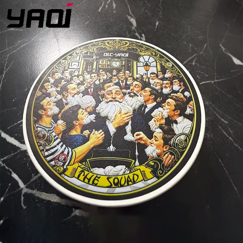 Nouveauté 2026 YAQI The Squad Savon à raser artisanal 170g – Essentiel de toilettage masculin pour u
