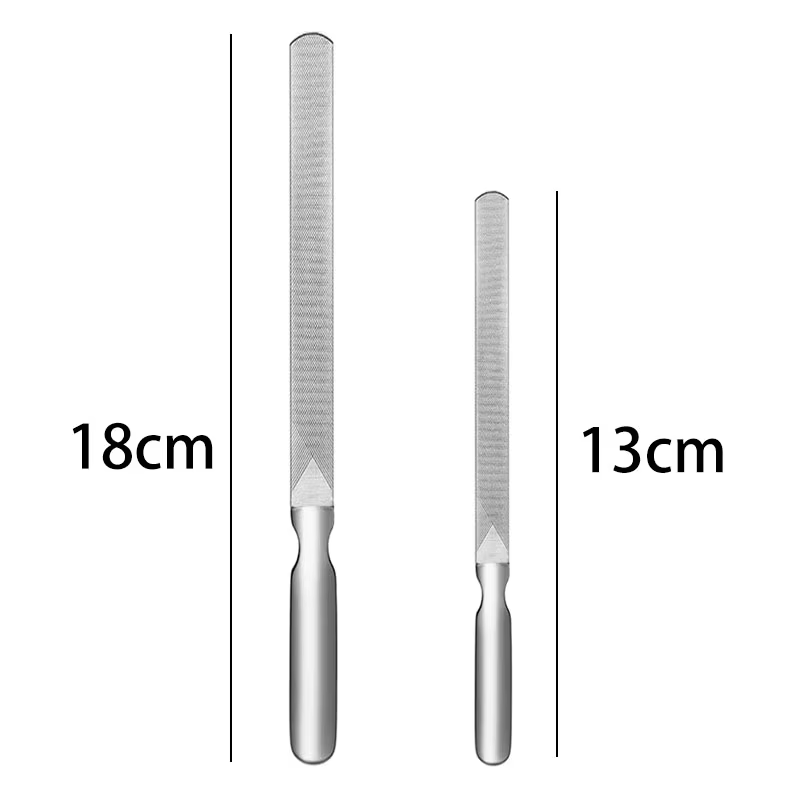 Lime à ongles professionnelle en acier inoxydable, bloc de polissage, ponçage pour lime à ongles, fo