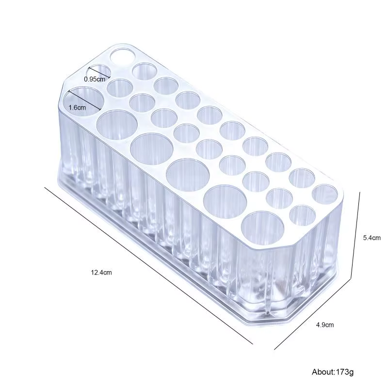 〔R〕Support pour pinceaux de nail art, organisateur de pinceaux à ongles en acrylique transparent à 2