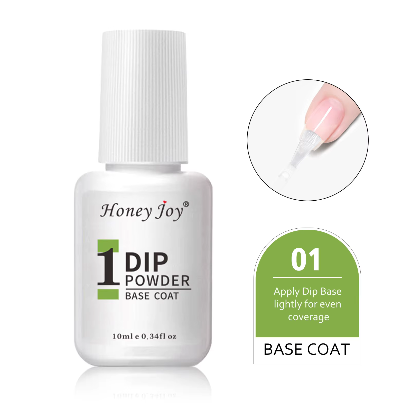 Honey Joy 10ml poudre à tremper liquide ensemble 4 pièces système de poudre à tremper Base couche de