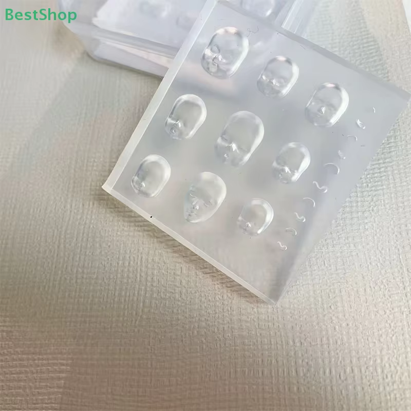 ♥ Moule 3D en Silicone pour poupée visage humain, décorations pour Nail Art, modèle de manucure Tran