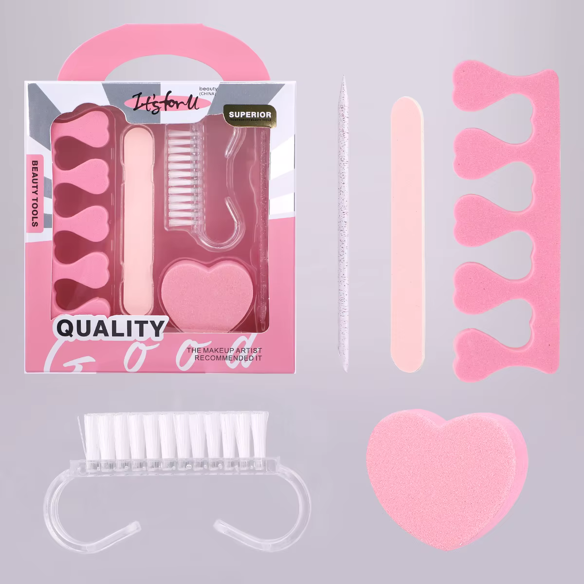 Ensemble d'outils pour ongles 5 pièces, faciles à utiliser sans endommager les ongles, adaptés aux s