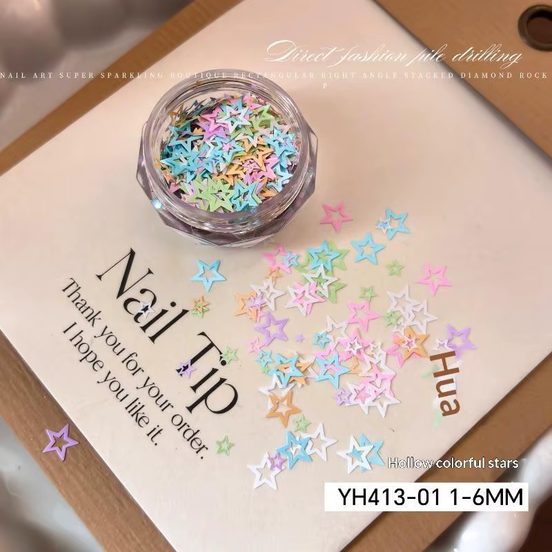 Nouveaux paillettes de nail art en forme de macaron pastel, diverses formes, couleurs douces pour la