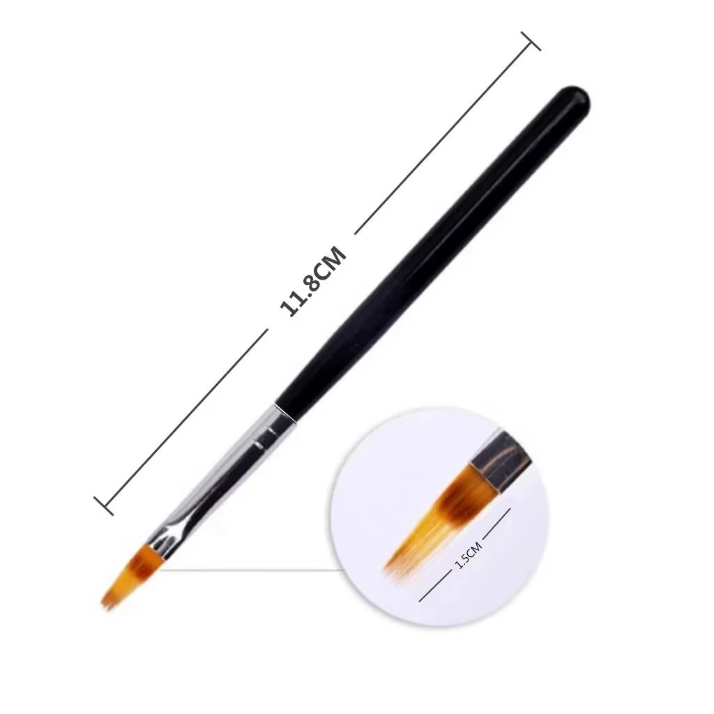 Pinceau multifonction pour nail art, stylo de dessin dégradé, barre à poudre dentelée, outils de man