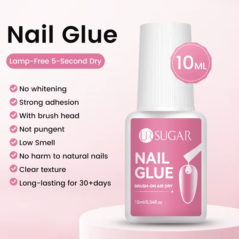 UR SUGAR – colle pour faux ongles, 10ML, Gel, pas besoin de lampe durcie, couleur claire, outils pou