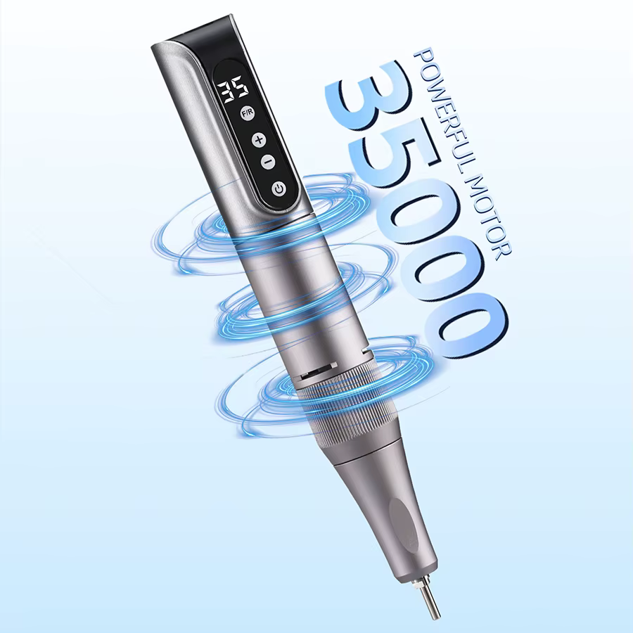 35000rpm sans fil Nail Drill Pen USB Nail lime Polish Pen outil de salon de perceuse à ongles portab