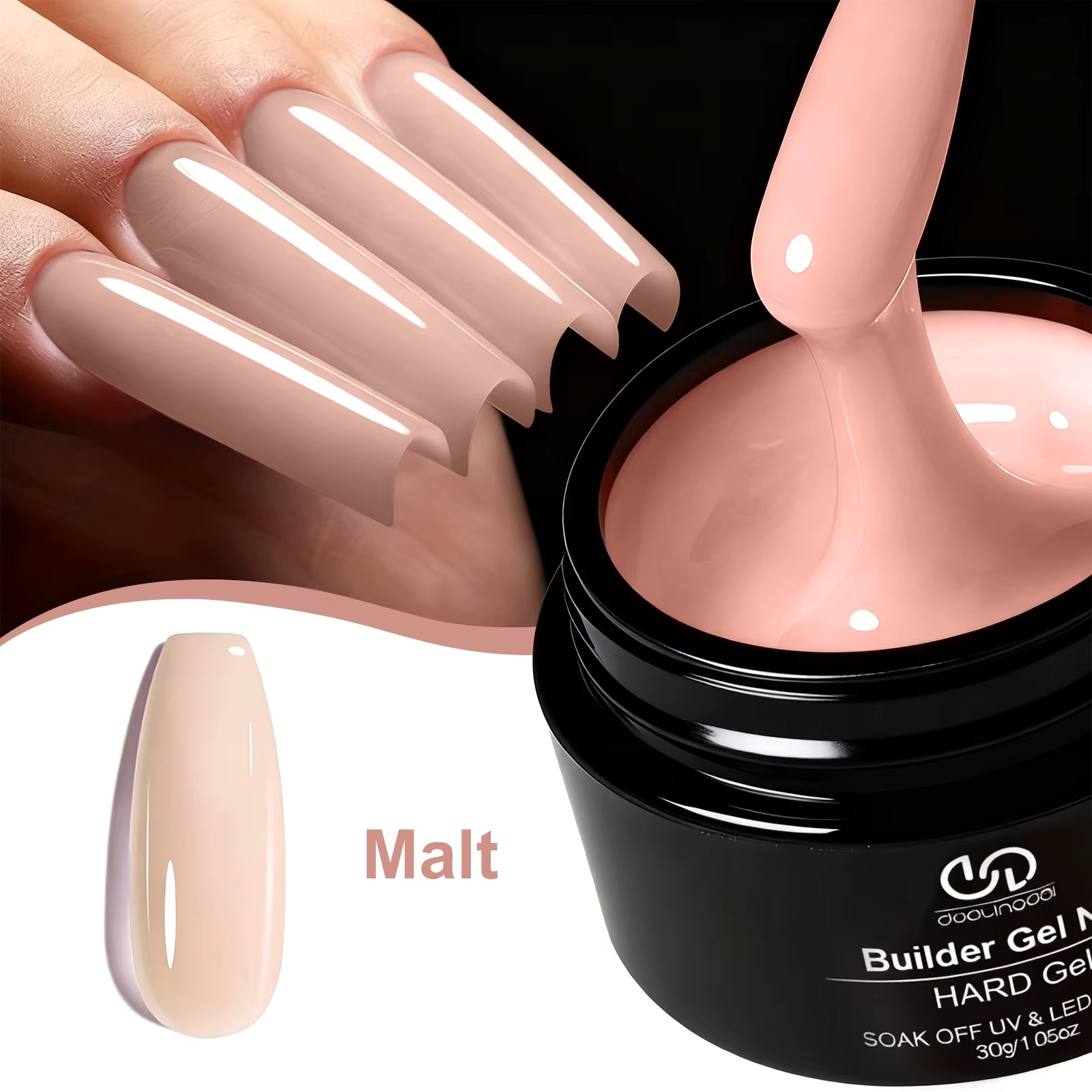 1 pot 30g Poly Gel pour ongles UV LED durci constructeur Gel pour ongles acrylique cristal Extension