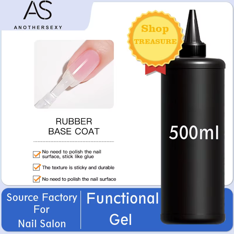 AS 500ml haute qualité Nail Art tremper UV/LED sans essuyer couche de finition Gel vernis Base mante