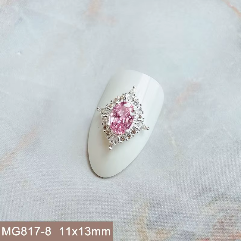 10 pièces/lot palais rétro dentelle papillon fleur Zircon alliage Nail Art cristal manucure ongles a