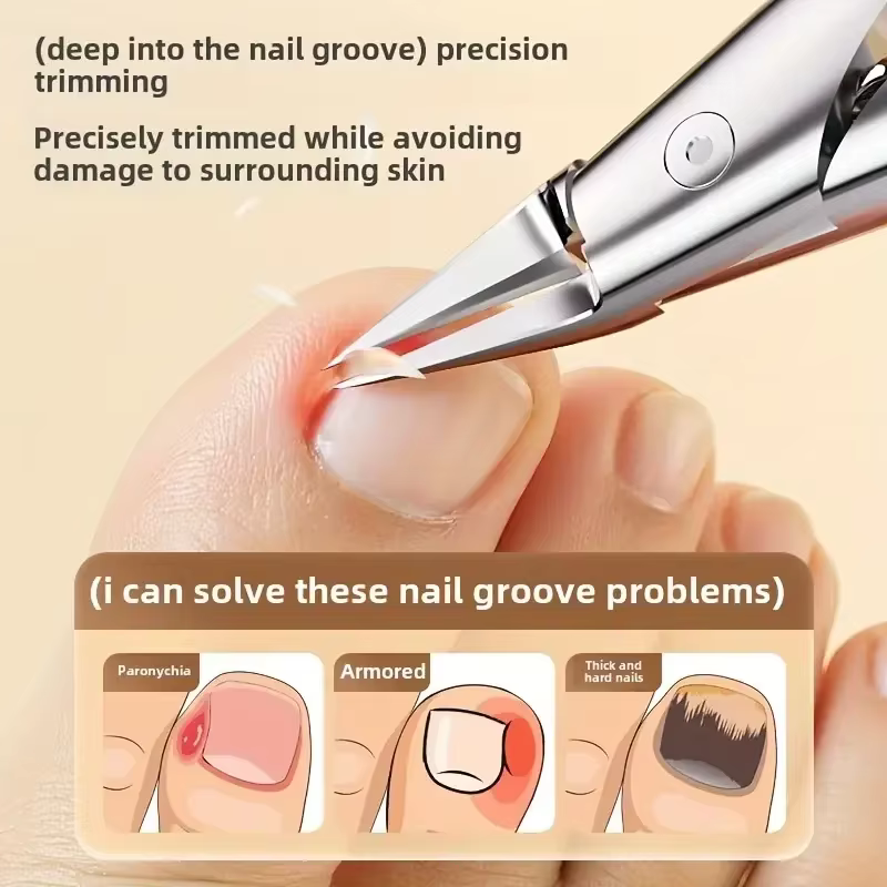 Coupe-ongles coupe-ongles pour ongles épais pour personnes âgées avec lame diagonale courbe pour ong