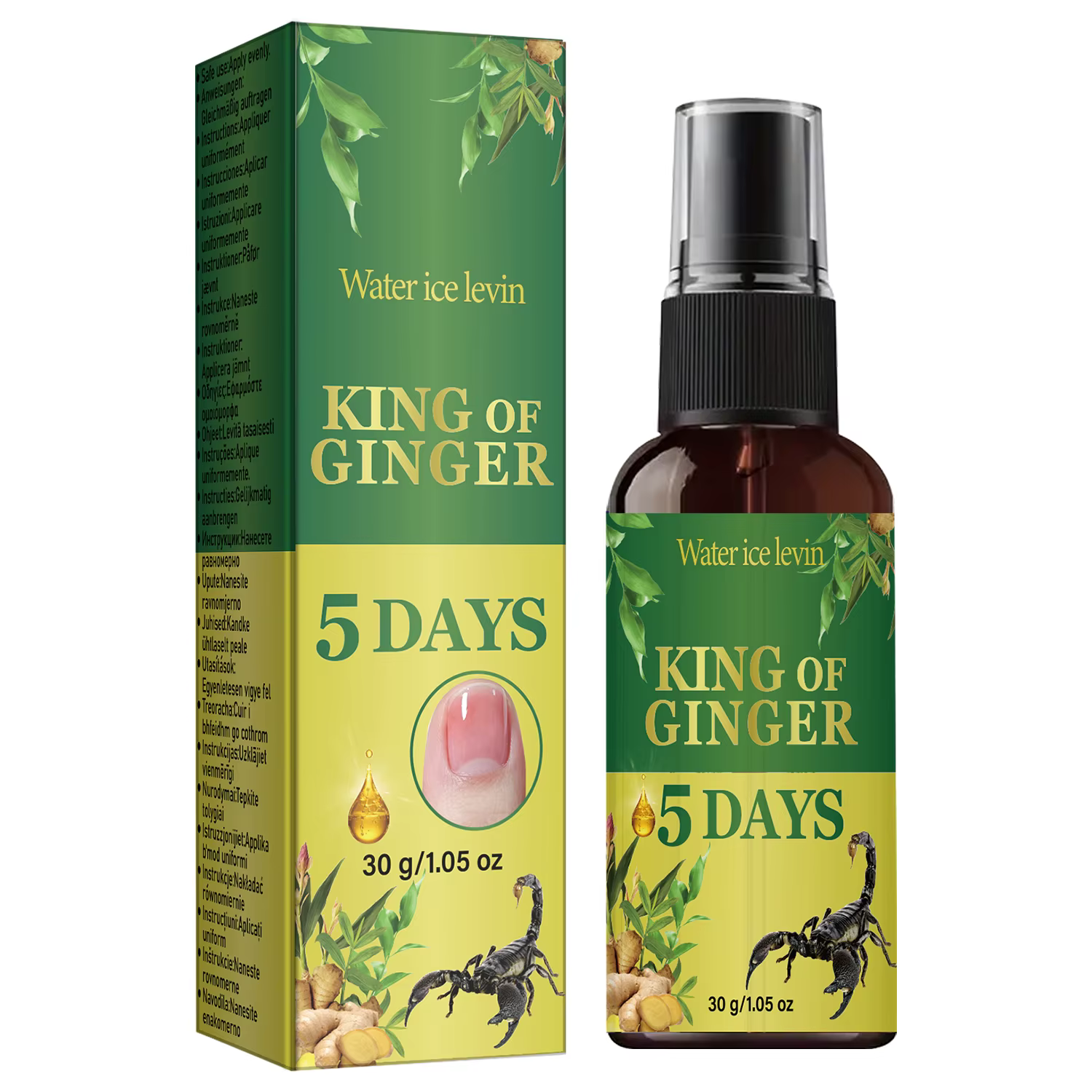 Spray pour les soins des ongles, nourrissant et fortifiant avec du collagène et de l'acide hyaluroni