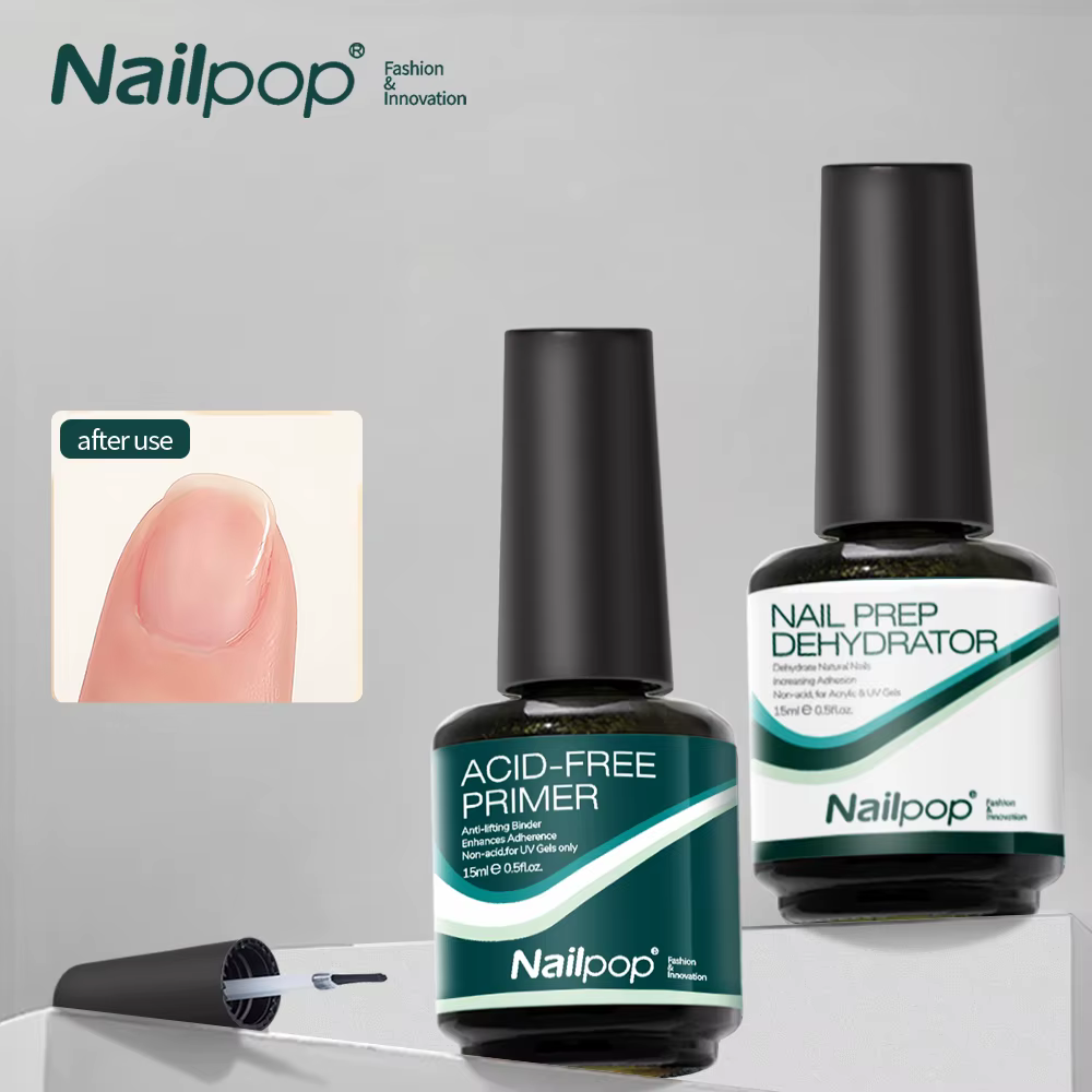Nailpop-Verhéritage à ongles en gel UV et acrylique, produit de manucure naturel, sans acide, séchag