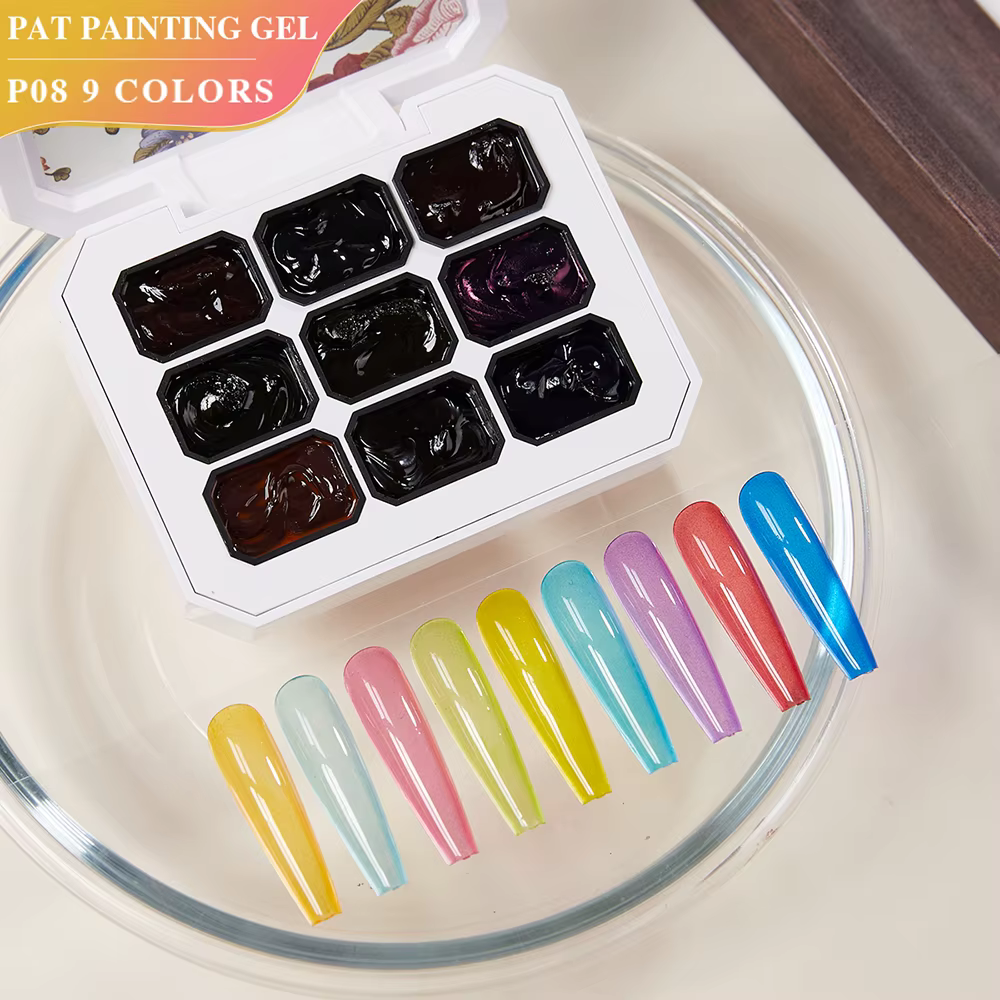 Vendeeni 9 couleurs tapotements peinture Gel vernis à ongles floraison transfert conception UV LED t