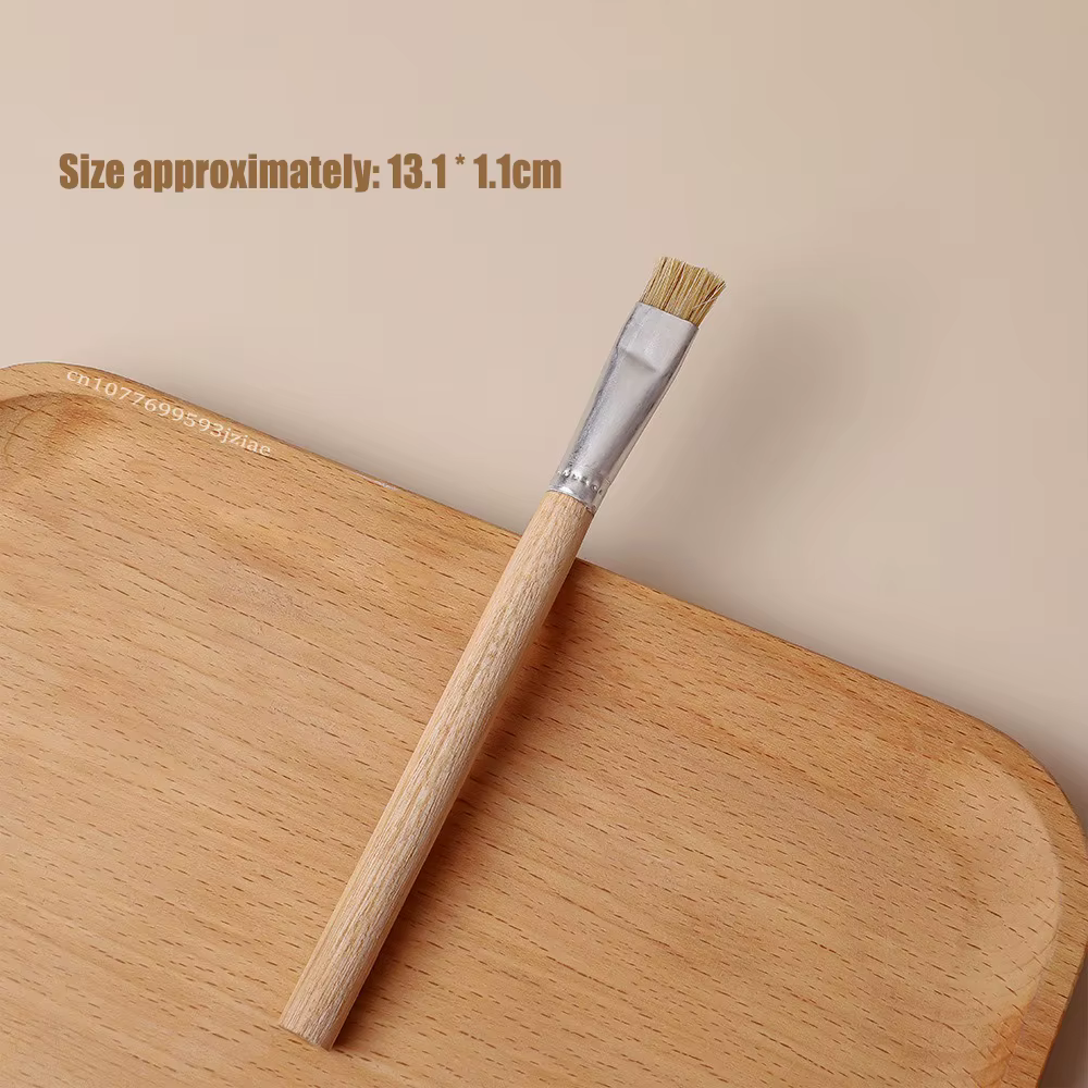 Brosse de Texture pour Nail Art, pointe française, en bois, à poils courts et plus dur, outil de man