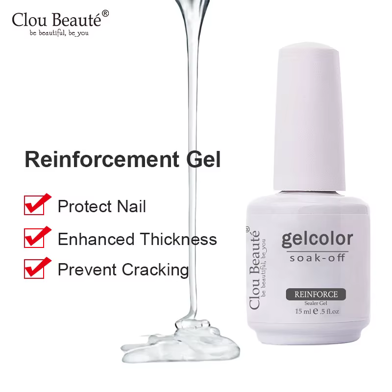 Renfort UV vernis à ongles Gel protéger renforcer LED Gel ongles Gel clair renforcer vernis à ongles