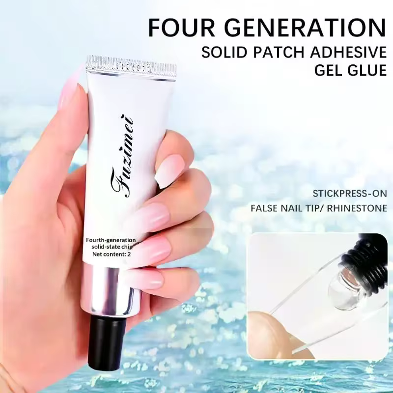 Colle Gel pour faux ongles, adhésif fort, vernis à ongles Gel UV, gelée solide, produits de manucure