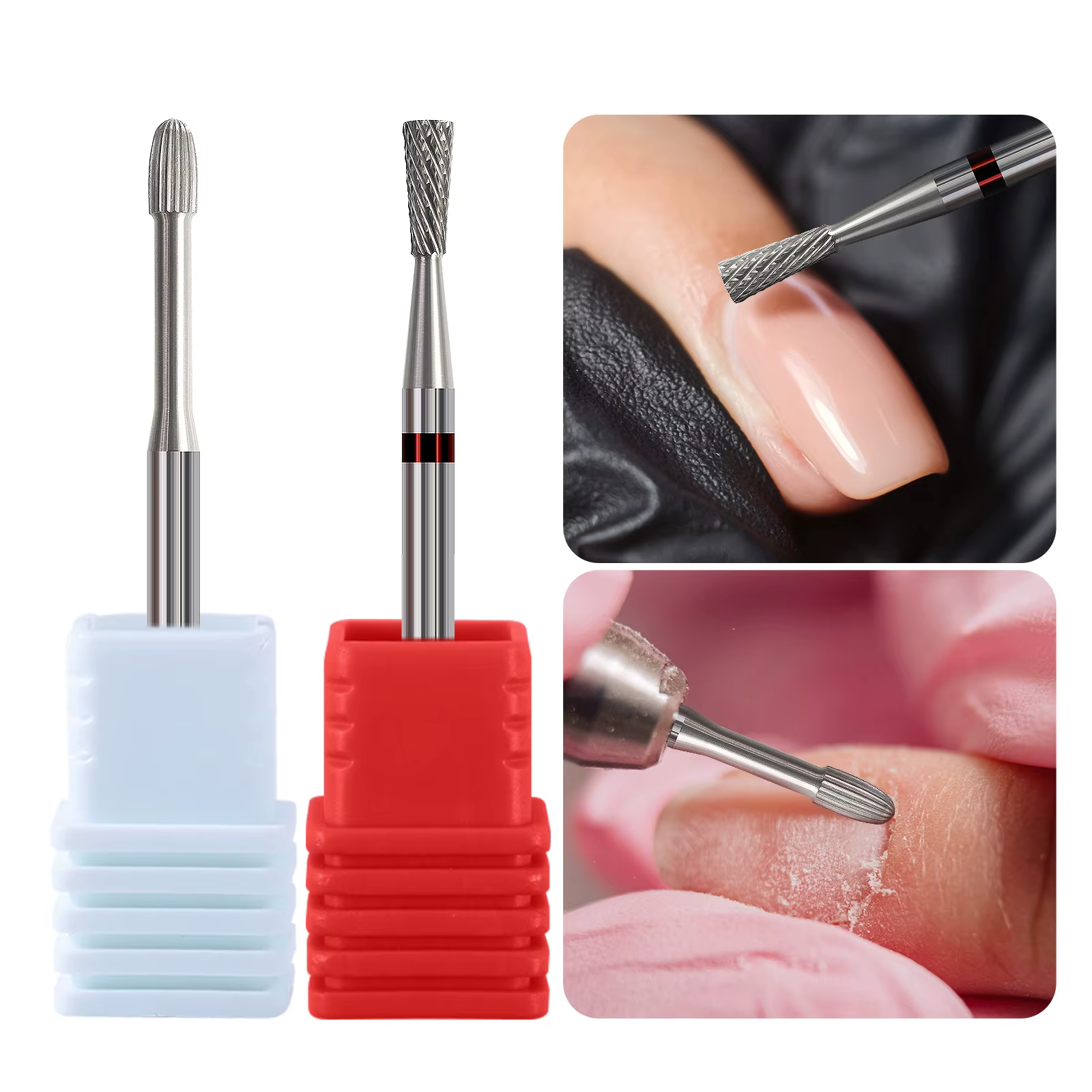 Tête de polissage en acier au tungstène pour Nail Art, pour manucure rapide, élimination des peaux m
