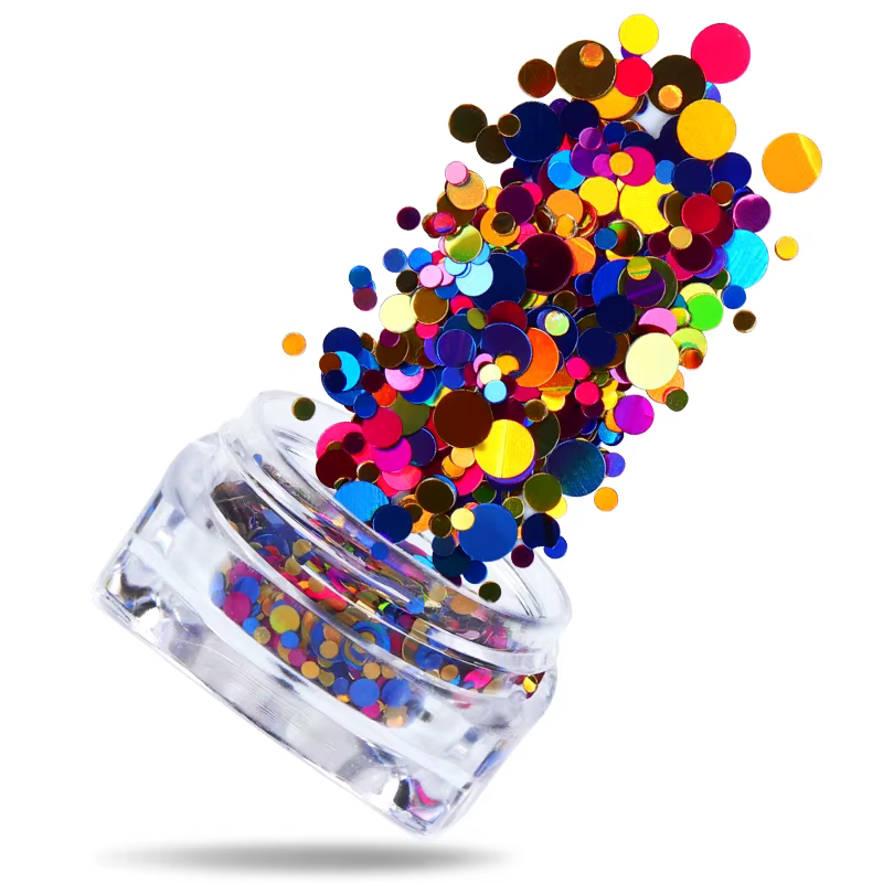 Accessoires de décoration pour Nail Art, effet sirène, paillettes, bulles éblouissantes, flocons arc