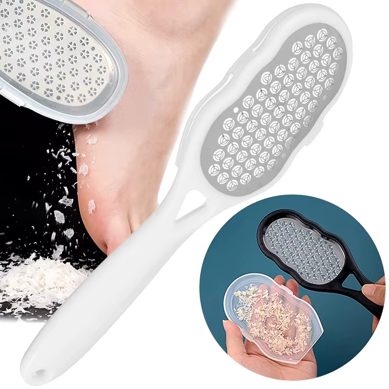 Râpe et éliminateur de callosités professionnels en acier inoxydable robuste, indolores, avec protec