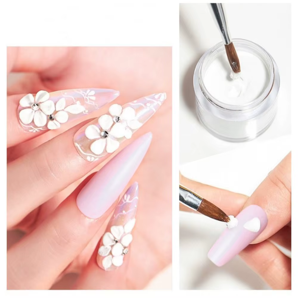 Poudre acrylique d'extension professionnelle 30g, pour bricolage des ongles, salon de manucure, nail