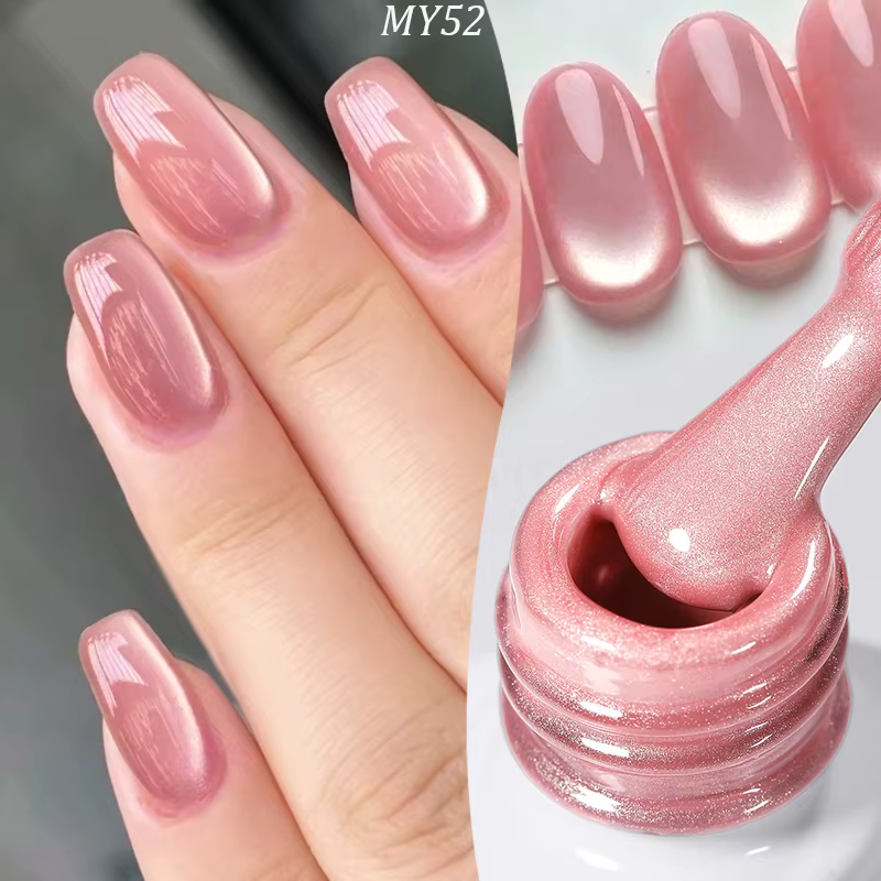 BORN PRETTY 10ml perle de verre rose chat Gel magnétique vernis à ongles printemps clair de lune gel