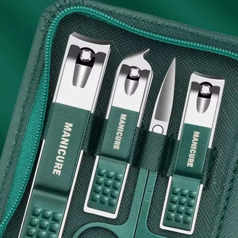 Kit professionnel de soins des ongles, ensemble de manucure et pédicure en acier inoxydable, ensembl