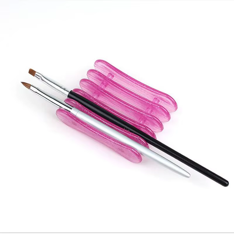 Support de brosse à ongles à 5 grilles, organisateur d'étagère, support de stylo transparent en acry