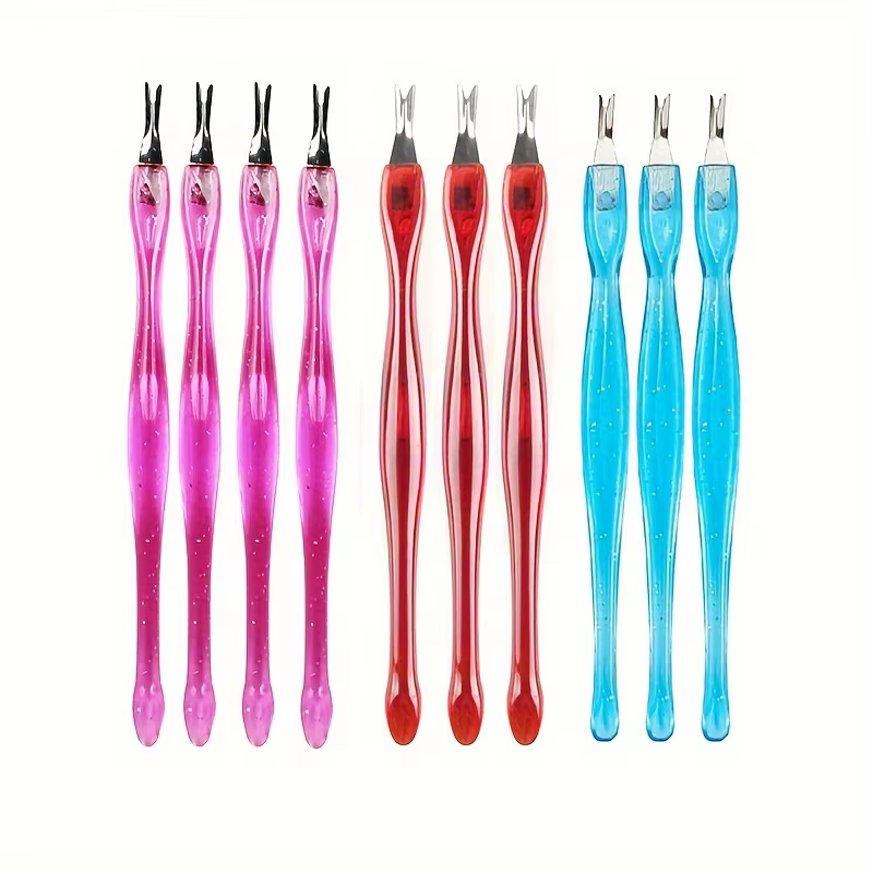 5/10/20/50Pcs dissolvant de peau morte Nail Art fourchette dissolvant de cuticules pince poussoir to