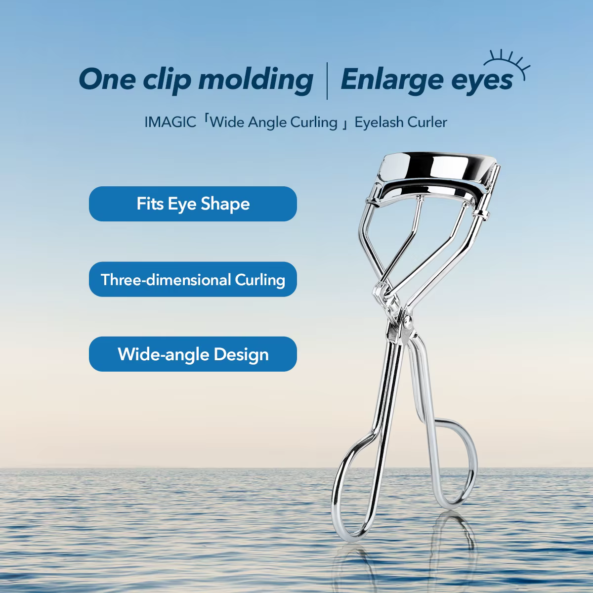 IMAGIC 1 pièces argent portable longue durée professionnel naturel Curling ne fait pas mal aux cils 