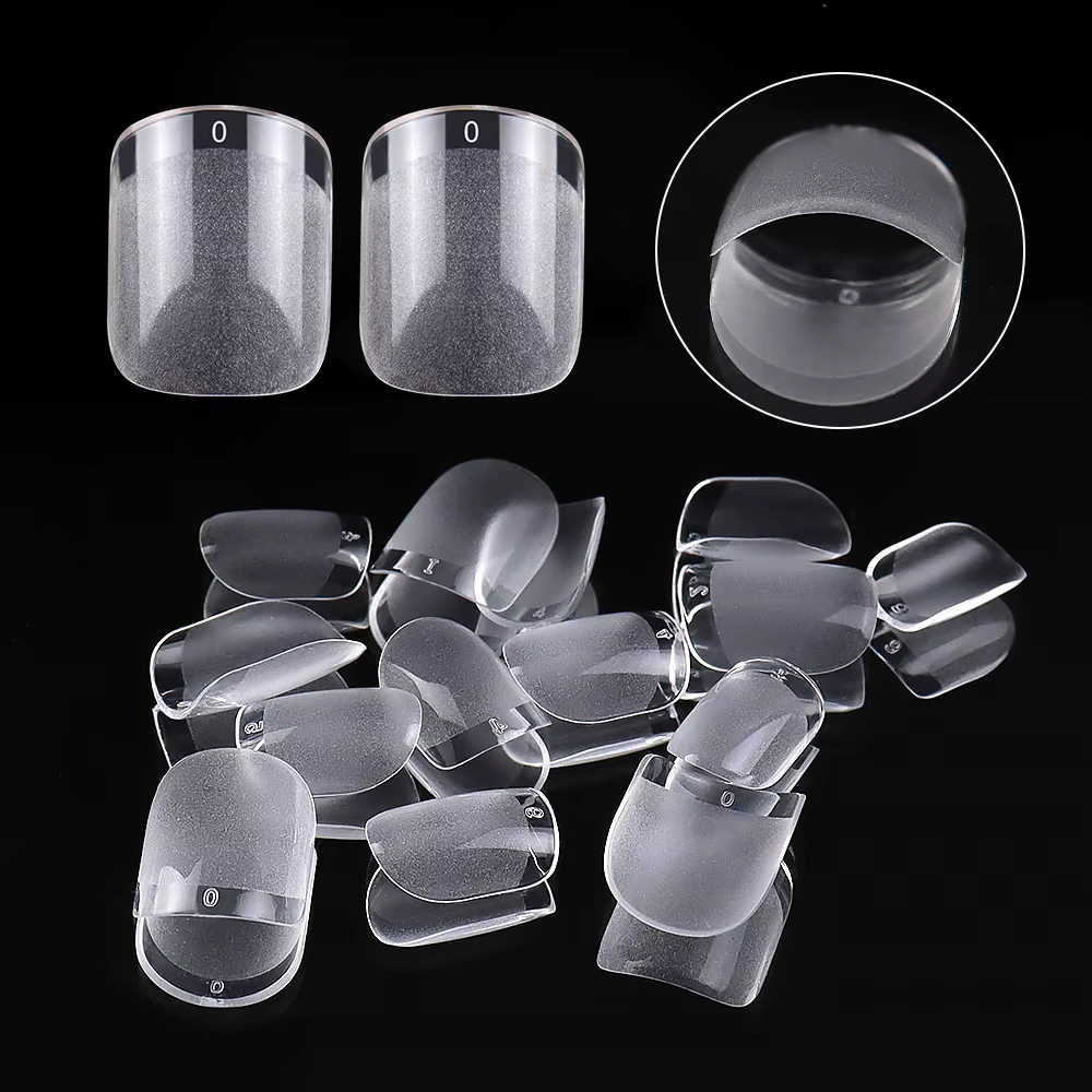 ARTAUG 240 pièces presse courte sur les ongles carré blanc Gel Lucency faux ongles couverture complè