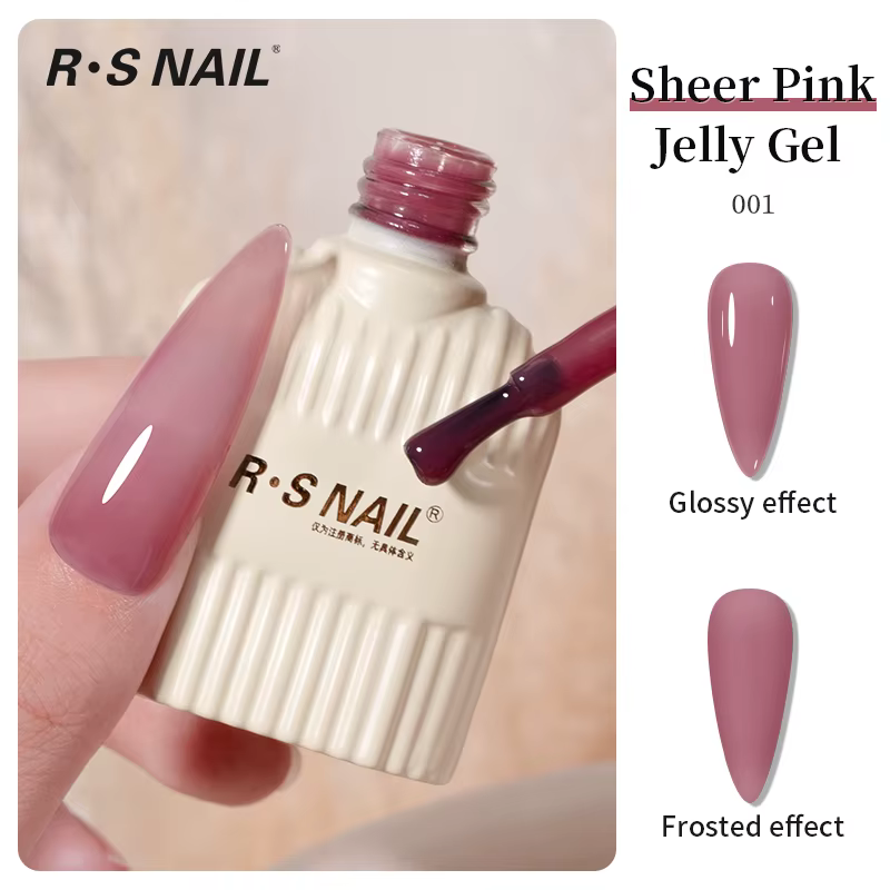 RS NAIL Gel Transparent vernis à ongles 10g été nu rose Gel vernis Semi Permanent tremper UV LED ver