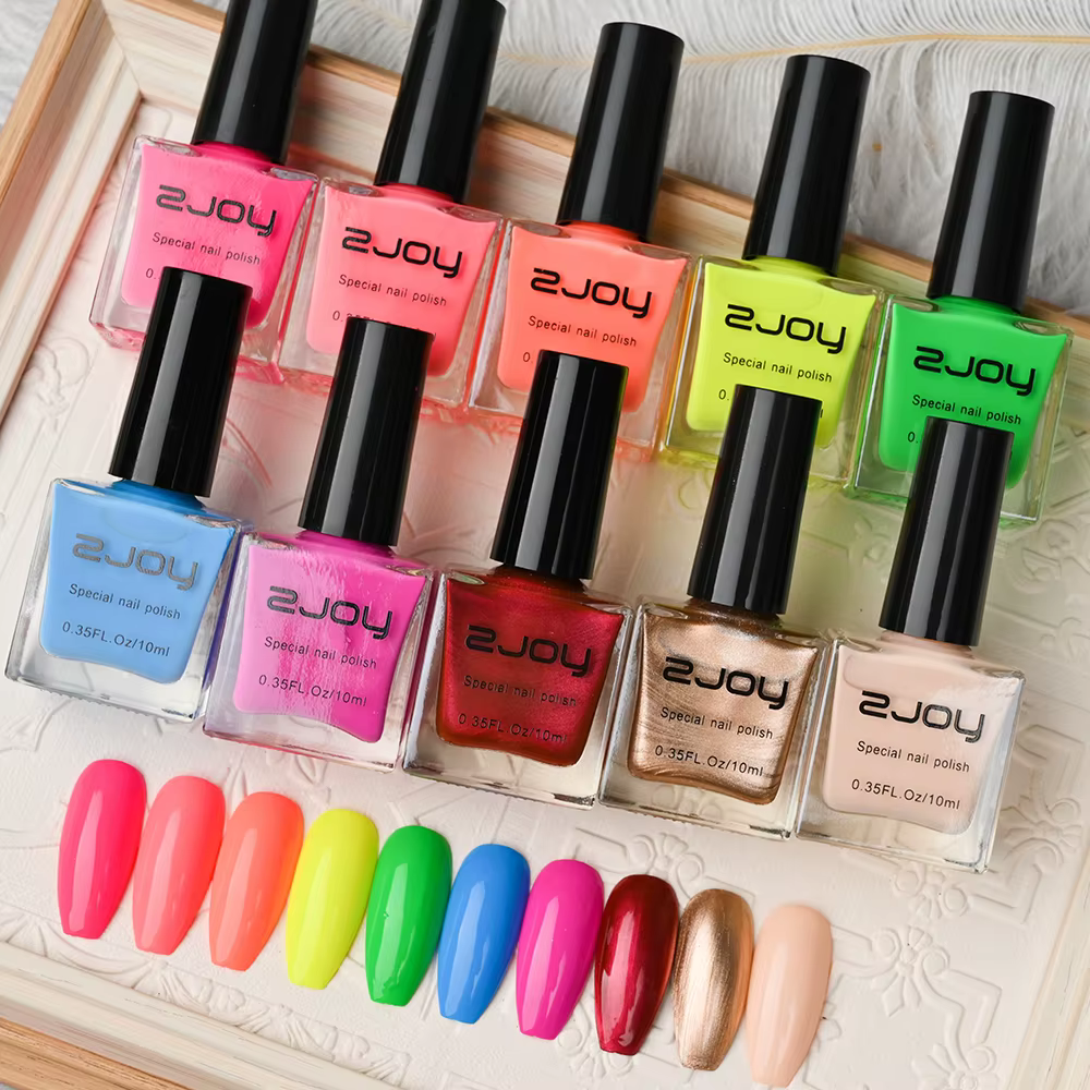 (30 couleurs) 10ml vernis à ongles 1/2 pièces noir/blanc coloré plaque d'estampage vernis d'impressi