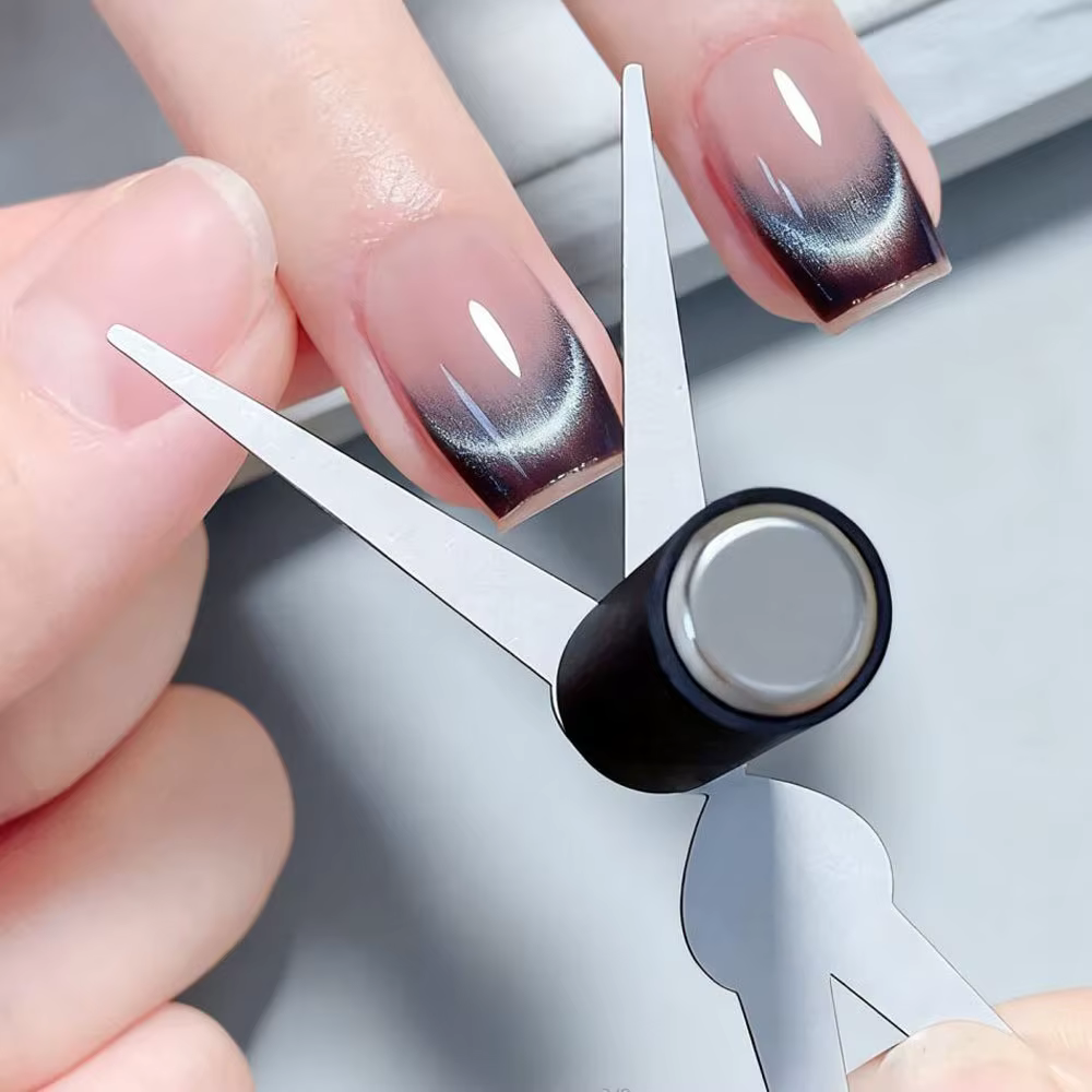 Ensemble d'aimants pour Nail Art français à Double tête, tige magnétique œil de chat fort, effet fra
