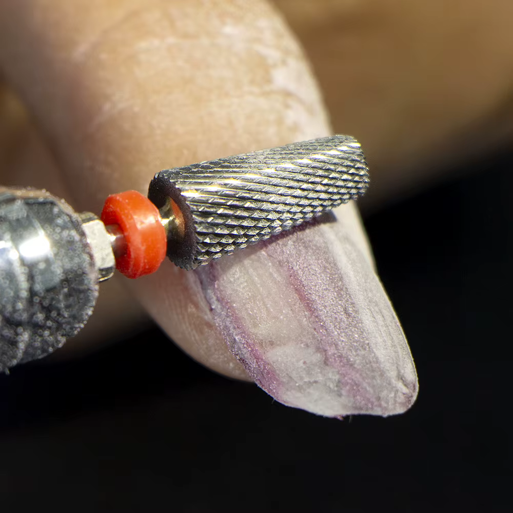 Forets à ongles en acier au tungstène, fraise pour enlever le gel des ongles, forets en diamant pour