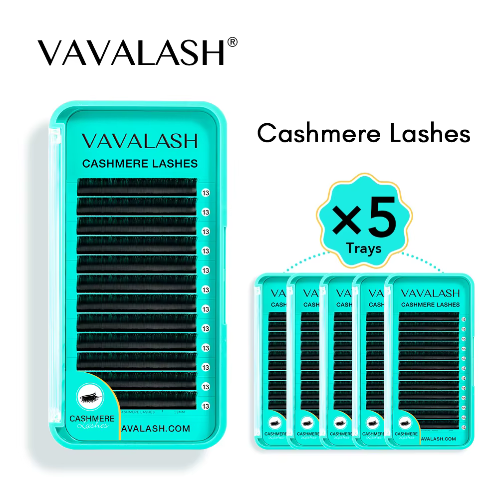VAVALASH Vente en gros 5 plateaux/ensemble Cils en cachemire Volume naturel Extensions de cils class
